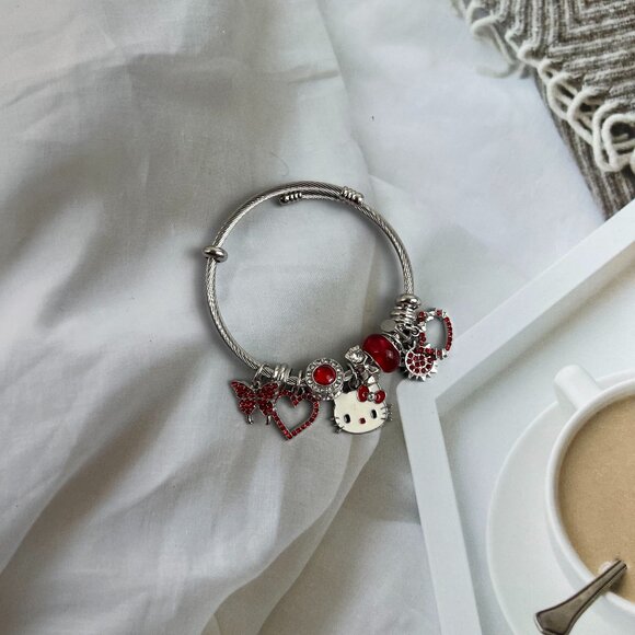 Hello Kitty Jewelry - 460 Red Hello Kitty Bracelet cute